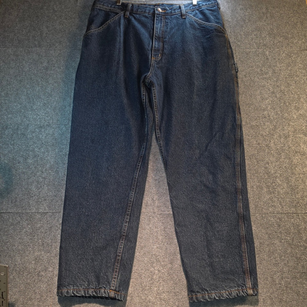 Guide Gear Carpenter Jeans Mens 40 Blue Excellent Fleece Lined Utility Workwear